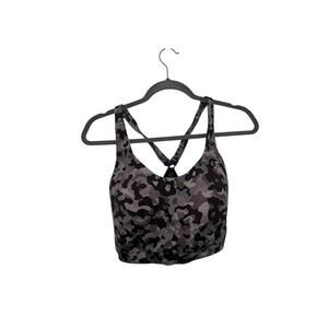 Athleta High Support Sports Bra 36DD Camo Racerback Adjustable Straps